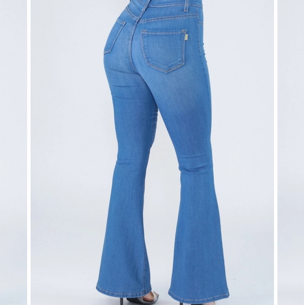 Denim bell bottoms jeans
